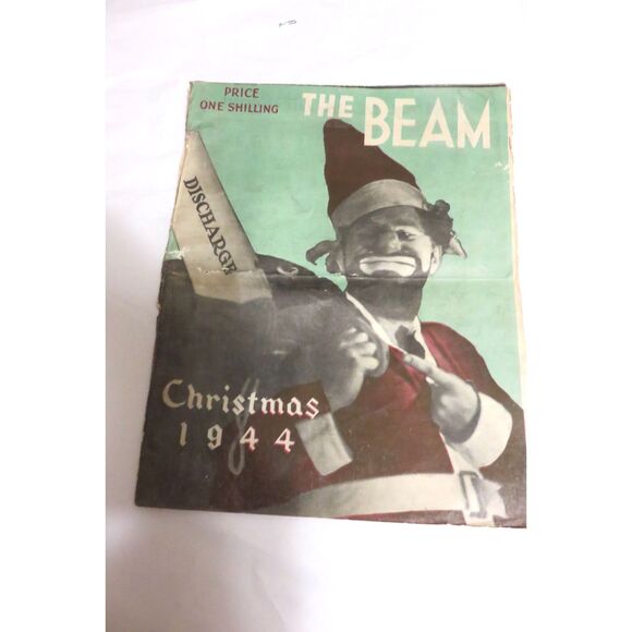 VINTAGE WWII ARMY NEWSPAPER THE BEAM CHRISTMAS 1944 EDITION EXTRA COPIES FAMILYS - Picture 1 of 6